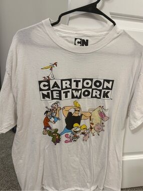 Cartoon Network Logo Tee - White with Multicolor Character Art